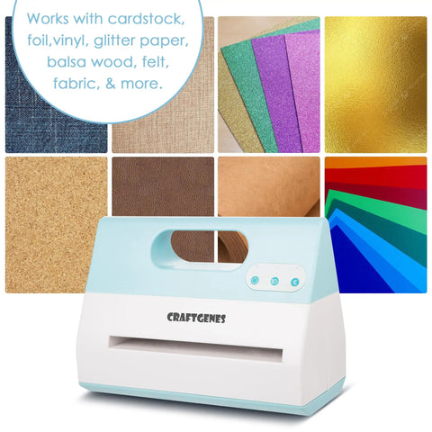 Electric Die Cutting Machine A4 With 9 Inch Automatic Embossing Starter Kit 110V 200W High Power Cutter materials display