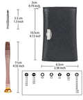 Magnetic 25 In 1 Screwdriver Set With Vanadium Steel Bits Non Slip Handle Portable Leather Case For Electronics