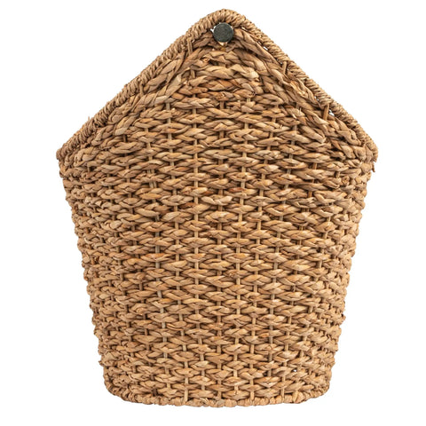 Bankuan Braided Oval Toilet Paper Basket With Wood Bar No Brainer Access And Storage Decorative Wicker Toilet Roll Holder