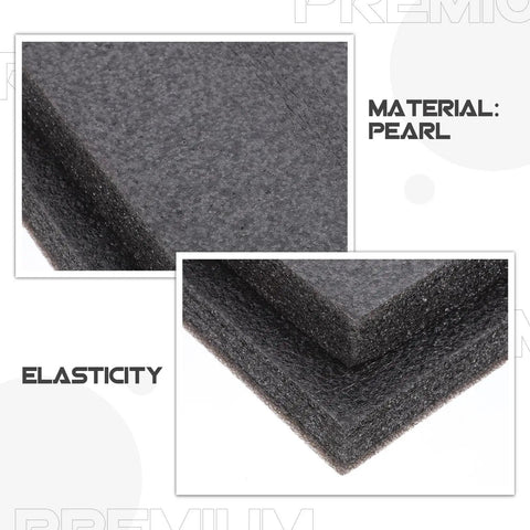 Close-up of Pearl Cotton Foam Sheets 2 Pack Ultra Tear Resistant Soft Cushioned Pads texture, highlighting elasticity and material.