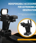 Dovetail Finder Bracket For Finderscopes And Red Dot Sights on Picatinny rail, mounted on telescope.