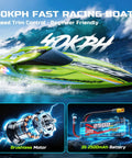 Beast 19 Inch Brushless RC Racing Boat For Adults With Self Righting Real Water Cooling LED Lights Speed Up To Forty KPH
