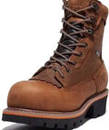 Evergreen 8 Inch Composite Toe Waterproof Heavy Duty Work Boot for Men With CarbonShield Technology, triple rib steel shank