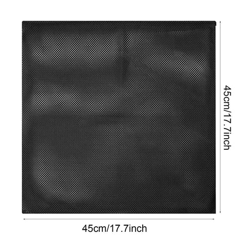 Heavy Duty Pond Pump Filter Bag Black Mesh Barrier For Outdoor Ponds And Water Features 17.7 By 17.7 Inches Polyester