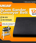 120 Grit Silicone Carbide Drum Sander Belt 16-1/4 X 43-1/2 Inches For Older Jet And Performax 16-32 Drum Sanders shown on packaging