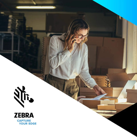 Woman in a warehouse using papers, showcasing the Industrial Thermal Transfer Printer With Sweet 300 Dpi Clarity And Badass Reliability For Top Shelf Label Printing Across Your Workspace Usb Serial Ethernet Hookup For Zero Hassle Daily Grind Operations.