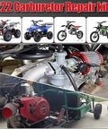 Wide Range 22Mm Carburetor Air Filter Kit installed on pit bikes and ATVs, boosting power and throttle response.