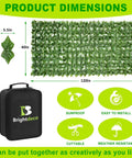 Realistic Fake Ivy Privacy Fence Screen 40x120 Inches For Indoor Outdoor Use No Fuss Easy Install 12 Link Panel Cut To Size