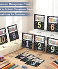 Classroom Table Numbers 1 Through 10 With Stands Group Cards For Easy Teacher Management Back To School Decor Team Labels And Signs