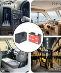 Universal Adhesive CB Microphone Mount For Cars Trucks And Boats Ham Radio Speaker Holder displayed in various settings