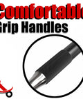 Detail of Roll Pin Punch Set 9 Piece For Gunsmithing Tool Kit with textured grip handle, shown in close-up.