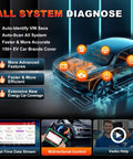 Heavy Duty Electric Vehicle Diagnostic Scanner For Hybrid Whips featuring bidirectional control and extensive vehicle coverage for quick diagnostics.