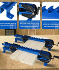 Two Pack 19 Inch Panel Clamps For Woodworking Adjustable From 2 To 17 Inch Wide Panels And 1 To 3 And A Half Inch Thick Boards Heavy Duty Steel With scissor couplings clamping wood boards