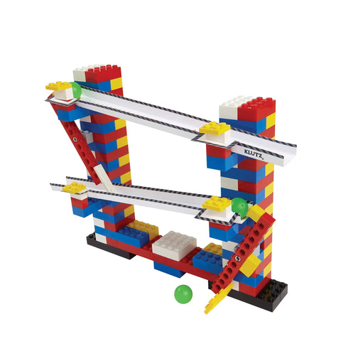 Chain Reactions Design And Build Amazing Moving Machines Kit For Curious Makers And Kid Engineers With Hands On STEM Fun Create Mind Blowing Rube Goldberg Style Setups And Awesome Moving Builds, LEGO-style track model