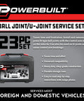 Ball And U Joint Service Set 23 Piece Tool Kit Pro Grade For Removing And Installing Ball Joints And U Joints Box and Tools
