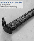 13 Inch Nail Puller With Cats Paw Pry Bar And Rocking Head For High Leverage Nail Removal In Home Remodeling And Carpentry Projects Heavy Duty Tool For Woodworking And Demolition With Minimal Wood Damage in wet black coated steel showing durability.