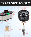 Kawasaki FR691V Tune Up Kit With Air Filter Pre Filter Oil Filter Spark Plugs Fuel Line And Fuel Filter For Lawn Mower Engines Boost Airflow