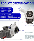 Washer Drain Pump Replacement Drop In W10276397 For Whirlpool Kenmore Maytag Laundry Machines dimensions and specs