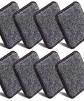 Heavy Duty 8 Pack 3 Inch Square Furniture Sliders With Carpet Base, Reusable Floor Protectors For Hardwood, Vinyl, And Tile Floors, Move Couch, Table And Chairs Smoothly Without Scratching Brown
