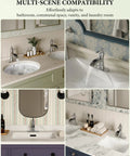 Waterfall Bathroom Faucet In Brushed Nickel Finish Dope Farmhouse Style Vanity Sink Tap demonstrating multi-scene compatibility.