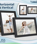 Sleek Black 5x7 Picture Frame For Desk Or Wall Mount Modern Engineered Wood Frame From The Bliss Collection Crazy Good Value Keepsake