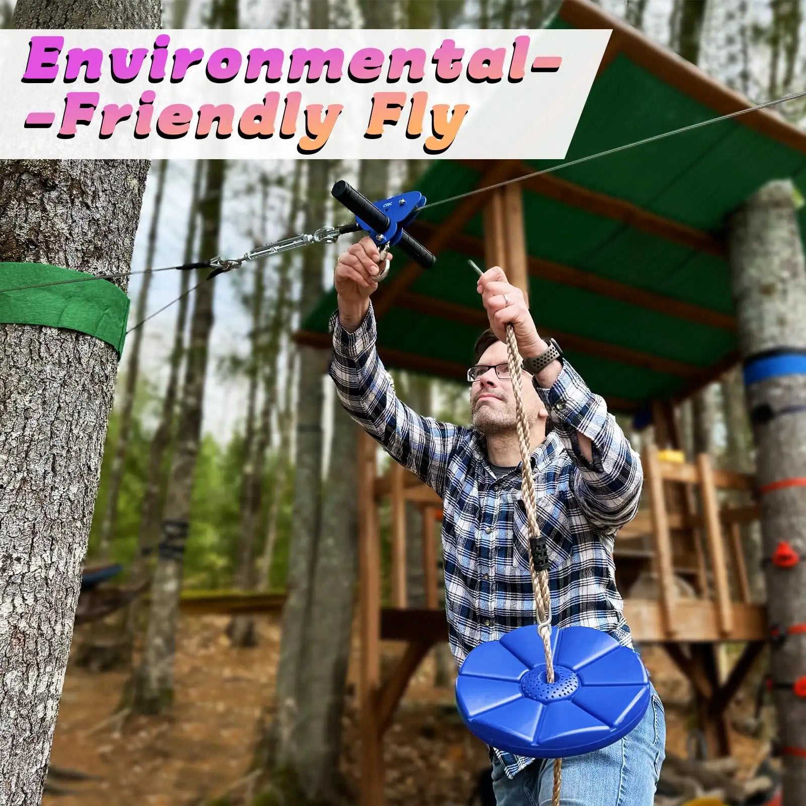 Backyard Zipline Kit For Kids and Adults ✓