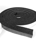 Self Adhesive Door Weather Stripping Foam Tape 1x1 Inch, 6.5 Feet Long, Draft Stopper No Brainer That Blocks Cold Air, Noise Proof, Dust Proof, Heat Insulation, NBR High Density Seal For Doors And Windows, black foam roll