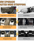 Automatic Wire Stripper Machine For Fast Copper Wire Recycling 25W Electric Cable Stripper features comparison chart