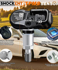 Toyota PMV-C010 315MHz TPMS Sensor Upgrade Plug-and-Play Fits Camry 2012-2019, Corolla 2014-2019, Prius 2016-2019, RAV4 2016-2018 And Lexus ES GS GX IS LS NX RC 2013-2021 OE 42607-06020 black TPMS sensor with valve stem