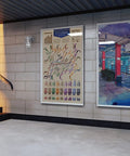 Jelly Jar Vapor Tight Wall Light Fixture With Prismatic Glass mounted in a subway station showing durability and industrial style.