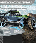 55KG Brushless Servo With Full Metal Build And Magnetic Encoder For Precise Motion displayed with RC car