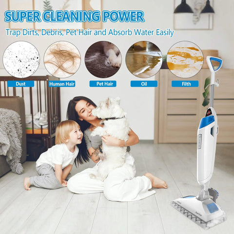 8 Pack Microfiber Steam Mop Pads For PowerFresh Steam Mops Washable And Reusable Pads Compatible With 1940 1440 1544 1806 2075