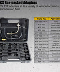 Real Deal Pneumatic Fluid Extractor And Automatic Transmission Oil Dispenser Kit With Three Meter Dipstick Tubes For No Sweat Vehicle Maintenance And Slick Draining with 15PCS box-packed adapters.