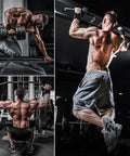 Weight Lifting Hooks For Deadlifts And Pull Ups, 600 Lb Capacity, 8mm Neoprene Wrist Wraps used by men during workouts