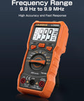 6000-Count Auto-Ranging LCR Meter Multimeter With Inductance Capacitance And Resistance Testing, orange with display and buttons