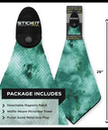 Heavy Duty Magnetic Golf Towel With Top Tier Neodymium Magnet For Carts And Clubs 29 inch waffle weave microfiber towel.