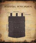 Mens Leather Medieval Pauldron Armor Set 8 Piece Viking Knight LARP Ren Faire Cosplay Shoulder Armor With Belt Tassets Bracers
