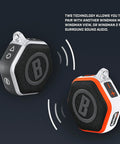 Wingman Mini GPS Speaker With Audible Distances, Ultra Portable Bluetooth Golf Speaker On The Go, Waterproof IPX7, Orange