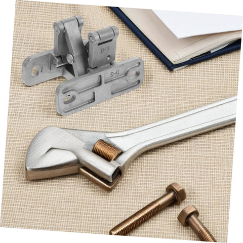 Veemoon stainless steel invisible door hinges kit for indoor/outdoor use with two concealed hinge plates and mounting screws.