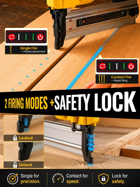 Works Like A Champ This Versatile Cordless Brad Nailer And Staple Gun That Runs Smooth On DeWalt 20V Batteries For Quick Trim Projects And Solid Framing Builds Sold Tool Only