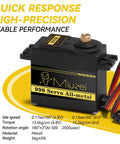 MG996R Metal Gear Digital Servo Motor For RC Projects beefy torque and lightning fast speed display