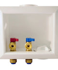 Lead Free Dezincification Resistant Brass Valve Box With 3/4 Inch Male Hose Thread Outlets, Push-To-Connect Design