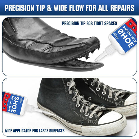 All In One Shoe Repair Glue For Boots Sneakers Heels Hiking Shoes Leather And Handbags used on leather shoe and sneaker