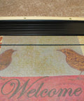 Adjustable Aluminum And Hardwood Threshold Kit With Bronze Finish For 36 Inch Doors above decorative welcome mat
