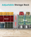 Beefy Heavy Duty 24 Inch Deep Metal Wire Shelving Unit For Kitchen Garage And Pantry, Adjustable Shelves, Microwave Stand, Sturdy Steel Bakers Rack, Standing Organizer, Industrial Grade Storage With 550 Lbs Per Shelf And 1650 Lbs Total Capacity. adjustable chrome wire shelving with rise and decline shelf height display