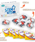 Wind Powered Cars Kit For Kids Ages 8 To 12, Six Wood Building Crafts Cars Set, Hands-On Classroom Science Experiments, No Screws Needed
