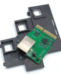 Heavy Duty Wired Ethernet Module For Zebra ZD421 ZD411 ZD611 Label Printer, green circuit board with metal connector and black casing.