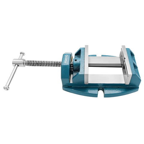 Five Inch Precision Drill Press Vise With Pro Grade Cast Iron Construction, Heavy Duty Ground Base And Slides For Rock Solid Stability