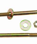 Beefy Half Inch Hex Head Bolt With Nylon Lock Nut And Large Washer Kit In Colored Galvanized Alloy Steel Grade Five Four Pack For Heavy Duty Projects And Reliable Fastening, bolts and washer