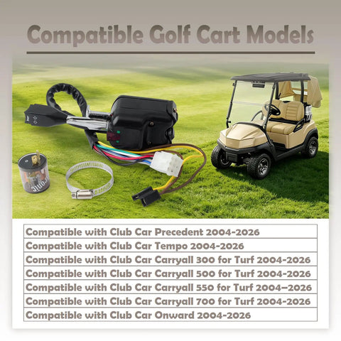 Golf Cart Combination Switch For Club Car Precedent Tempo Carryall Turf Onward 2004 To 2026 Plug And Play Easy Install